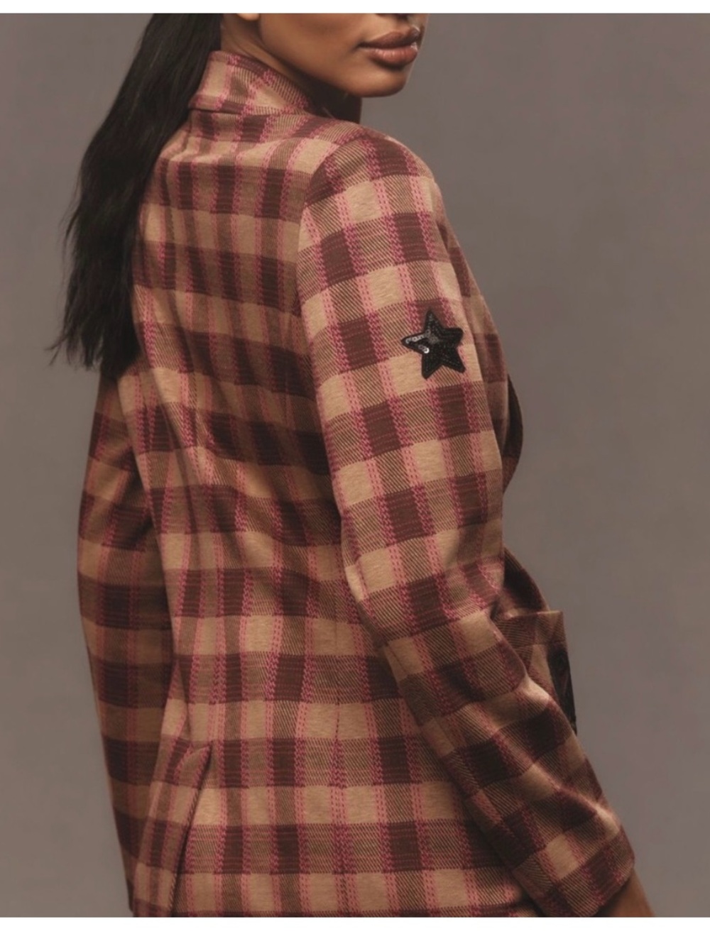 NWT Anthropologie size M plaid pin blazer jacket - Picture 3 of 12